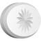 Ekena Millwork Standard Dalton Flower Rosette With Beveled Edge, 6"W x 4"H x 3/4"P ROSP060X040X075DAL10 - alternate 1